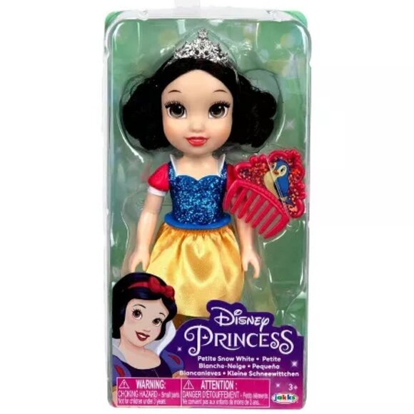 Disney Princess Petite Snow White Doll with Comb/Tiara 6" NEW by Jakks Pacific - Picture 2 of 12